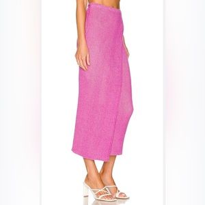 Free people knit skirt borderline midi